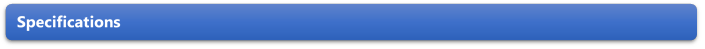 Specifications 