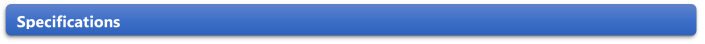 Specifications 